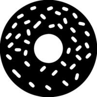 Donut Illustration with Sprinkles for Food Design and Decoration Projects vector
