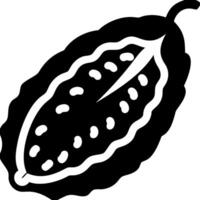 Cocoa Pod Illustration Agricultural Seed Design vector