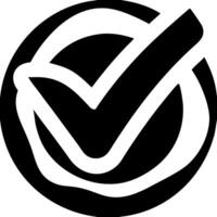 Bold Check Mark Symbolizing Approval and Confirmation vector