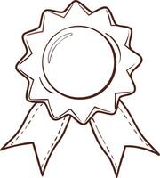 Award Ribbon Illustration for Achievement and Recognition vector