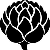 Artichoke Silhouette Graphic for Culinary and Botanical Design vector
