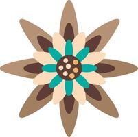 Colorful Geometric Floral Design Art for Creative Decoration and Graphic Projects vector
