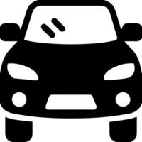 Black Car Front View for Automotive Designs and Transportation Projects vector