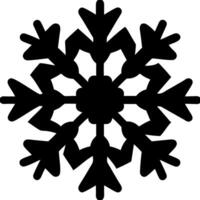 Intricate Black Snowflake Design for Winter and Holiday Themes vector