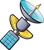 Illustration of Satellite Dish Antenna for Technology and Communication Concept vector