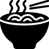 Illustration of Steaming Noodle Bowl with Chopsticks Perfect for Asian Cuisine Themes vector