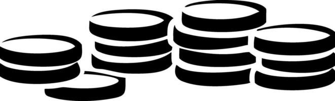 Stacked Coins Illustration Symbolizing Wealth and Finance vector