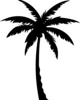 Silhouette Palm Tree Clipart Tropical Beach vector