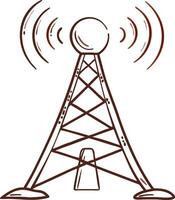 Communication Tower Wireless Signal Transmission Technology vector