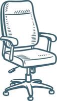 Ergonomic Office Chair Illustration for Business Design Projects vector