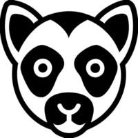 Geometric Panda Face Modern Animal Art Design vector