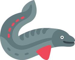 Colorful Illustration of Smiling Electric Eel for Marine and Educational Use vector