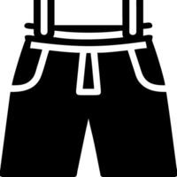 Black Overalls Silhouette for Fashion and Apparel Design vector
