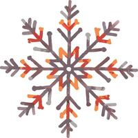 Colorful Geometric Snowflake Design for Winter Decorations vector