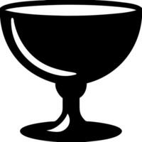 Black Silhouette Goblet Minimalist Design for Elegant Projects vector