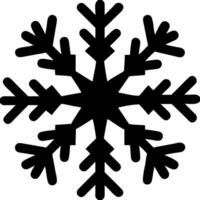 Black Snowflake for Winter and Holiday Design Projects vector
