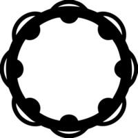 Circular Mandala Style Decorative Frame Design Art vector