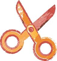 Colorful Artistic Scissors Illustration for Craft and Design Projects vector