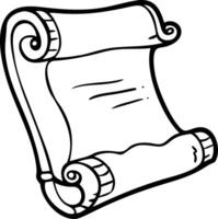 Ancient Scroll Illustration Vintage Document Design Element for Historical and Educational Use vector