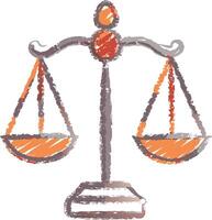 Abstract Justice Scales Symbolizing Balance and Equality vector