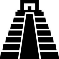 Ancient Pyramid Silhouette Illustration for Cultural and Historical Design Projects vector