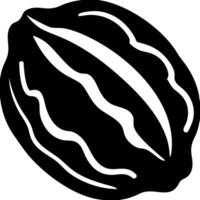 Black and White Abstract Walnut Design for Modern Art Decor vector