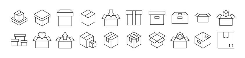 Box as Post and Delivery vector
