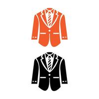 Illustration of Suit Icons Isolated On White Background vector
