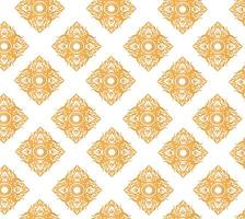 Orange and white pattern with a flower vector