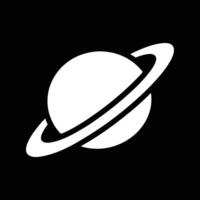 Saturn planet icon illustration vector