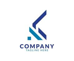 Abstract initial letter k real estate and architecture logo template design. vector