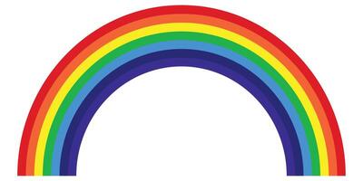 LGBT Rainbow flag, symbol of pride month celebrate annual in June, Illustrator . vector