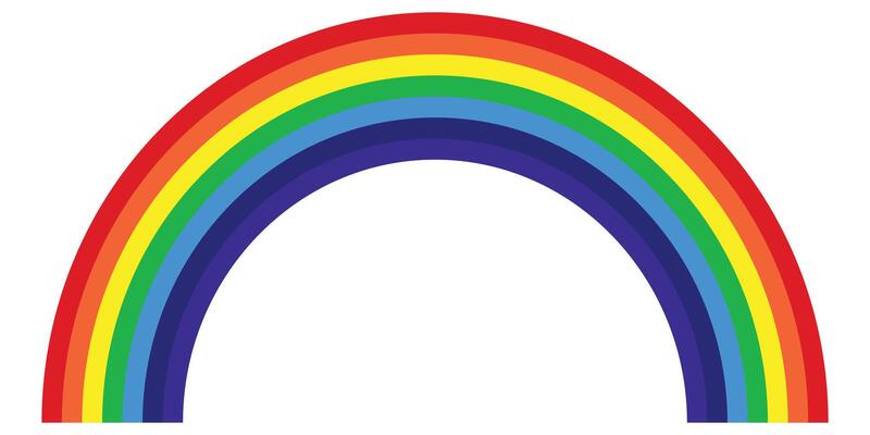 LGBT Rainbow flag, symbol of pride month celebrate annual in June, Illustrator .