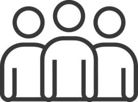 A group of people with one person standing in the middle vector