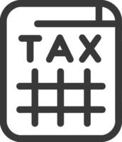 Tax calculator icon illustration vector