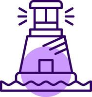 Lighthouse Outline Style Icon vector