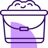 Sand bucket Outline Style Icon vector