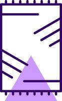 Beach mat Outline Style Icon vector