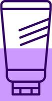 Sunscreen lotion Outline Style Icon vector