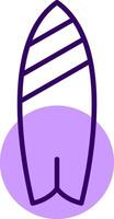 Surfboard Outline Style Icon vector
