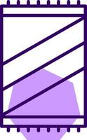 Beach towel Outline Style Icon vector