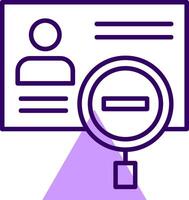 Identity theft Outline Style Icon vector