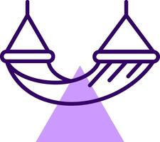 Hammock Outline Style Icon vector