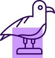 Seagull Outline Style Icon vector