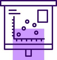 Scatter Graph Outline Style Icon vector