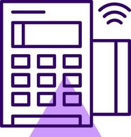 Card reader Outline Style Icon vector