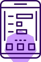 Statistics Outline Style Icon vector