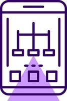 Network Outline Style Icon vector