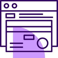 Online banking Outline Style Icon vector