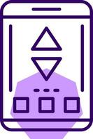 Sort Outline Style Icon vector